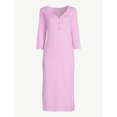 thumbnail image 4 of Joyspun Women's Hacci Knit V-Neck Chemise, Sizes S to 3X, 4 of 4