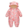thumbnail image 1 of Combinaison d'Hiver pour Garçons Combinaison à Capuche Ours Veste Manteau Chaud Coupe-Vent pour Tout-Petits, 1 of 8