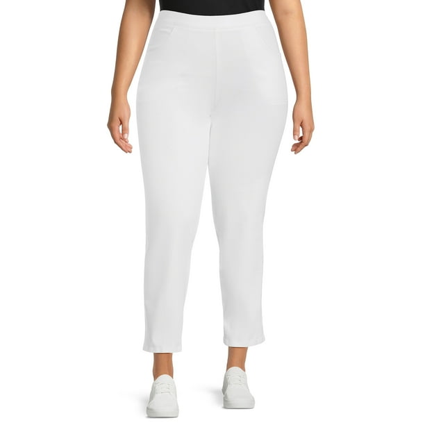 Just My Size Women's Plus Size 2 Pocket Pull On Stretch Pants - Walmart.com