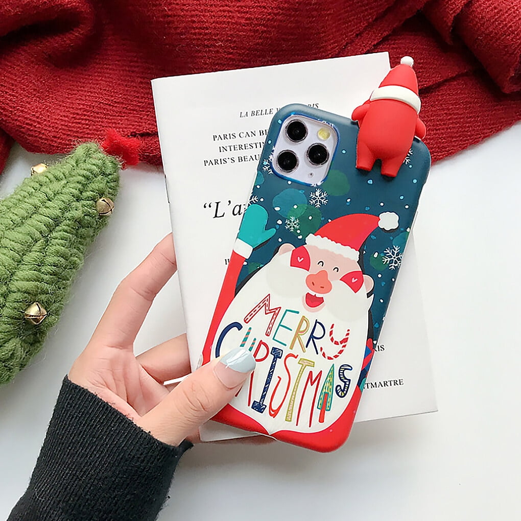 facefd Christmas Mobile Phone Case Snowflake Santa Claus TPU