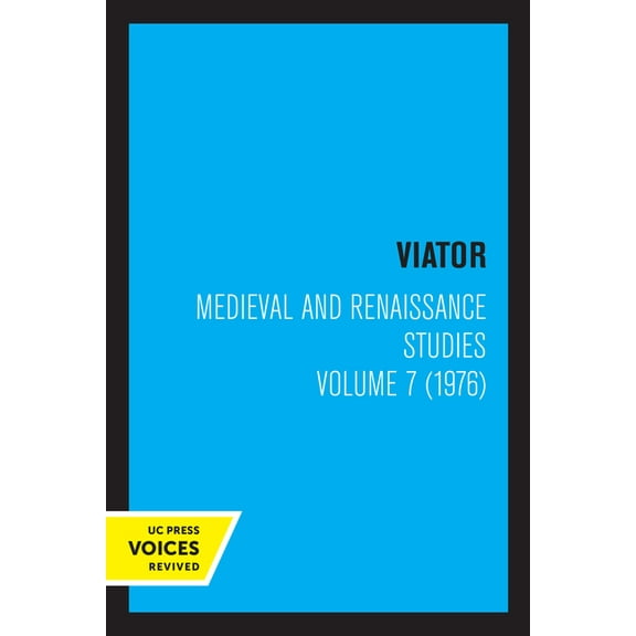 Viator, Medieval and Renaissance Studies, Volume 7 (1976), (Paperback)
