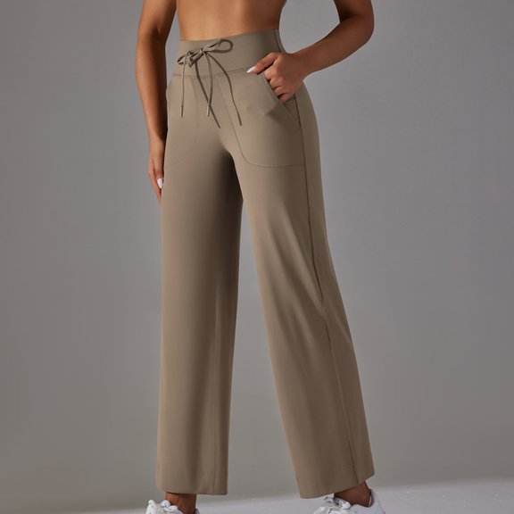 Ladies Breathable High Waist Stretch Loose Casual Pocket Wide Leg Running Fitness Yoga Bottom Pants Harem Pants for Women Yoga Men's Yoga Pants Yoga Pants plus Size for Women Petite Yoga Pants Nylon