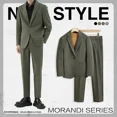 thumbnail image 3 of Nuevos trajes y blazers completos para hombre de primavera y otoño de alta calidad 2024, conjunto de 2 piezas, tendencias de ropa de moda masculina, disfraces, 3 of 5