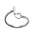 thumbnail image 2 of Xihbxyly Anillos de Moda, Anillos Abiertos Ajustables de Acero Inoxidable, Elegante Diseño de 26 Letras Inglesas, Accesorio de Joyería Llamativo, Ideal para Bodas, Fiestas, Compromisos y Banquetes, R, 2 of 2