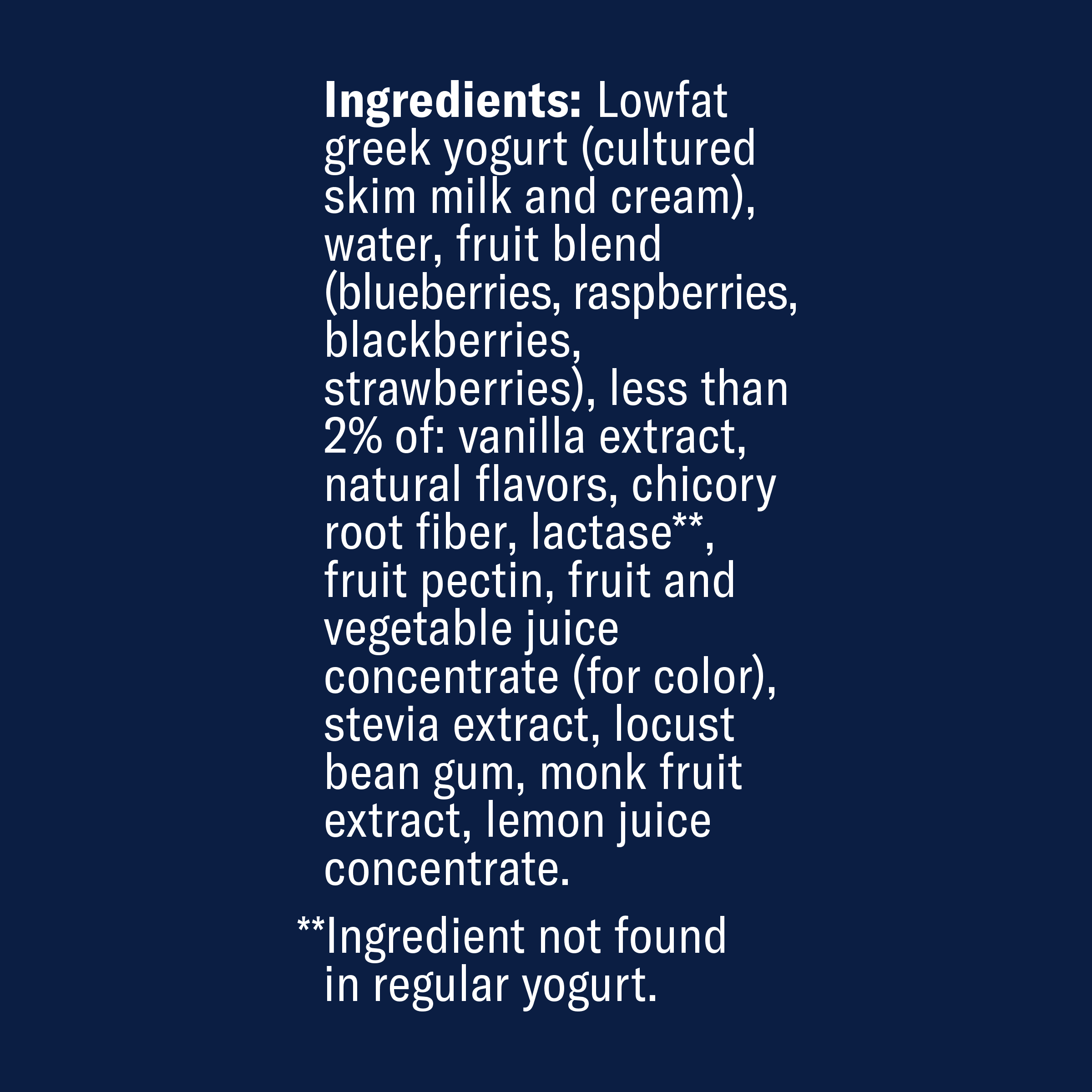 Chobani Complete Lowfat Greek Yogurt Drink Mixed Berry Vanilla 10 fl oz 4PK