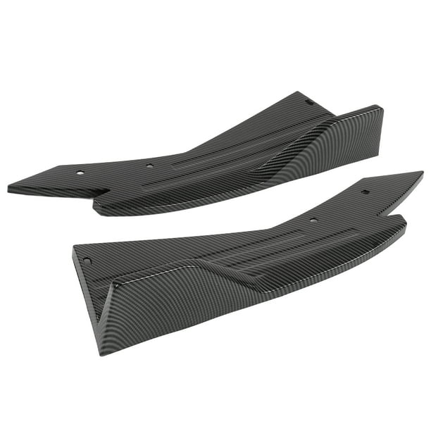Alerón trasero, parachoques, difusor de labio, divisor, Protector Canard, estilo de fibra de carbono, falda lateral, Kit de carrocería Universal para coches