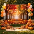 thumbnail image 7 of Halloween Sale Clearance!Fall Decorations for Home, 2 Styles Fall Forest Paths BackdropBanner AutumnPumpkin Maple Leaf Photography Background Harvests Thanksgiving PhotoBooth Backdropfor Party Decor, 7 of 7