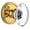 Polished Brass, variant on Grandeur Provence Crystal Door Knob with Georgetown Plate