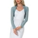 thumbnail image 1 of Inspire Chic Chaquetas de Satén para Mujeres para Vestido de Noche Cárdigan de Malla Abierto Elegante Bolero de Boda XL Azul Lago, 1 of 6