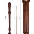 thumbnail image 3 of Recorder 8 Hole Treble Flute Descant Flauta Soprano Recorder Professional Clarinet German Style C Key for Student Adults Teach Begainer Class, 3 of 7