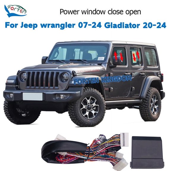 Remote Auto Window Close Open Kit For Jeep Wrangler 2007-2022
