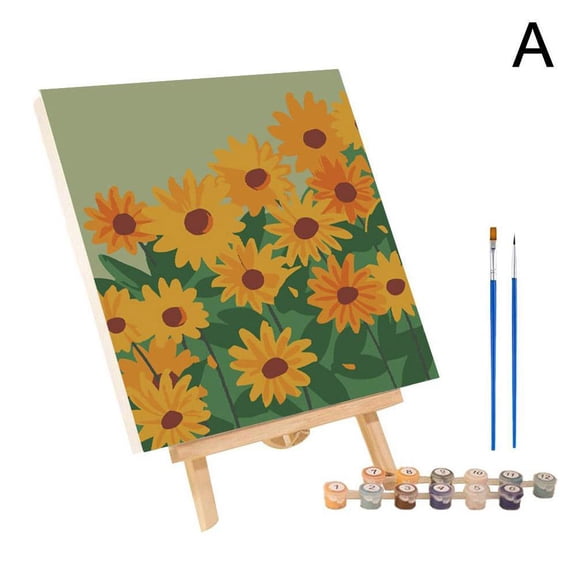 DIY Digital Oil Paint Canvas Painting By Number With Frame New O1