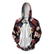 thumbnail image 2 of Sudadera con capucha de vanguardia con estampado 3D para hombre, sudaderas con gráficos de Ghost Wolf Knight, cómodas sudaderas con capucha y cremallera holgadas a la moda, 2 of 4