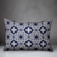 thumbnail image 2 of Creative Products Navy Tile 14x20 Spun Poly Pillow, 2 of 2