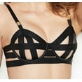 thumbnail image 2 of Victoria's Secret Very Sexy Strappy Unlined Balconet Bra Black Cup Size 36DD NWT, 2 of 4
