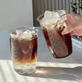 thumbnail image 2 of 2 Pcs Drinking Glass Cups Set of 14oz Beer Can Glasses. Clear Soda Can Shaped Glass Cups, Cute Iced Coffee Cup Tumblers, Cold Drink Glassware, Unique Water, Tea, Cocktail Glass, 2 of 7
