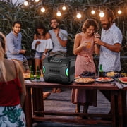 ION 22-Watt-RMS Tailgater TD Portable Bluetooth Rechargeable Speaker, TWS, Lights, FM/USB/Aux, Rugged Design, IPX5, up to 10 Hours Play Time TAILGATERTDXUS
