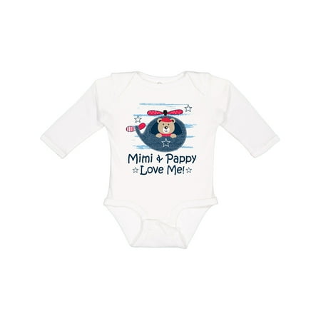 

Inktastic Mimi and Pappy Love Me Baby Boy Boys Long Sleeve Baby Bodysuit