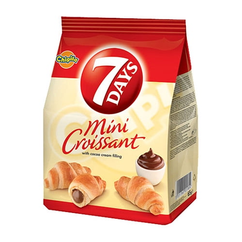 7 Days Mini Croissant with Cocoa Filling 185g (pack of 8)