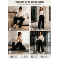 thumbnail image 5 of DOKOTOO Corduroy Pants for Womens Casual High Waisted Drawstring Wide Leg Pants Trousers with Pockets, 5 of 10