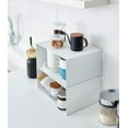 thumbnail image 4 of Yamazaki Home Stackable Kitchen Rack - Storage Organizer Counter Shelf, Steel, Large, Stack up to two, Stackable, No Assembly Req. - 2 pack, 4 of 9