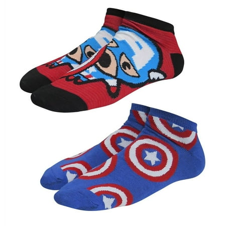 

Captain America Kawaii Women s Low-Cut Sock 2 Pack