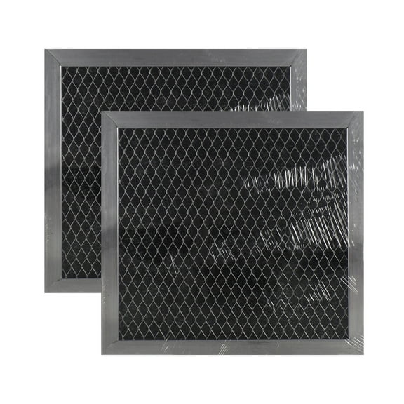 Air Filter Factory 6-3/8 x 6-7/8 x 3/8 Charcoal Carbon Filters 2-Pack