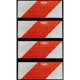 thumbnail image 3 of Cinta de advertencia roja y blanca Cinta reflectante autoadhesiva Advertencia de tráfico nocturno Etiqueta reflectante Marca de piso de automóvil, 5 cm x 25 m esquí esquí Gafas de esquí, 3 of 5