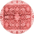 thumbnail image 1 of Ahgly Company Indoor Round Oriental Red Traditional Area Rugs, 7' Round, 1 of 4