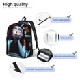 thumbnail image 3 of Goofa The Nightmare Before Christmas Pattern Durable Canvas Daypack - High-Quality Vintage Backpack, Compact & Versatile for Travel and Everyday Use-Small, 3 of 5