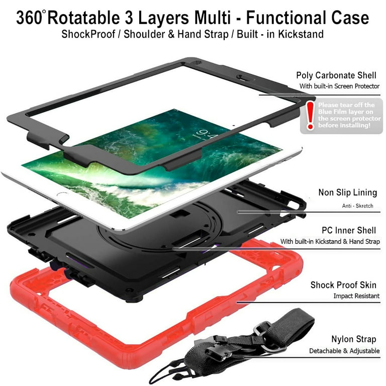 iPad 10.2 9 8 7 Gen PC Case A2602 MK2K3LL/A MK2L3LL/A A2604 MK2N3LL/A  MK2P3LL/A A2603 A2605 MK663LL/A MK6A3LL/A MK693LL/A A2270 MYLC2LL/A  MYL92LL/A