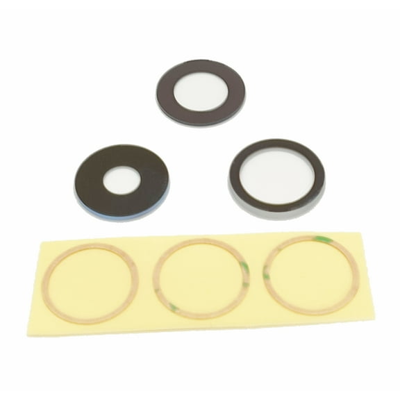 Rear Camera Glass Compatible With iPhone 15 Pro Back Lens Replacement Part (3pc Set)