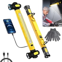 3000 Lumens Rechargeable Work Light,with 5200mAh Battery COB Lighting and Base,for Mechanics and Car Repair