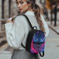 thumbnail image 3 of Eheartsgir Lightning Wolf Pattern Mini Backpack for Travel Outdoor, Lightweight Mini Travel Backpacks Polyester Lots of Pockets Small Backpack, 3 of 8