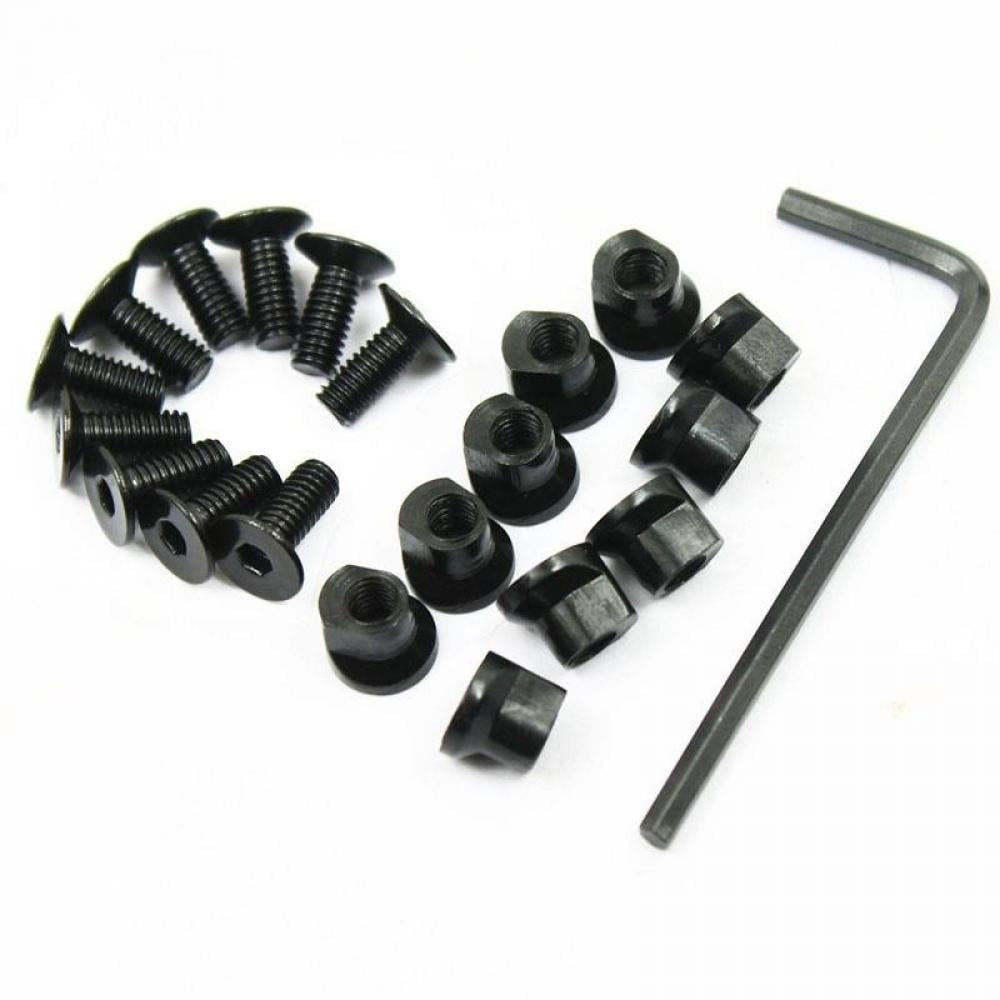 12 Pcs M-LOK Screw and Nut Replacement Set for Rail Sections with Wrench 
