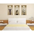 thumbnail image 3 of Mi Alma Brown/Black Animal 3D Niche Vinyl Wall Decals For Home and Office, 3pcs, 3 of 5