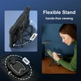 thumbnail image 5 of ELEHOLD Heavy Duty Case for iPad 9th 8th 7th Generation 2021/2020/2019, 3-Layer Rugged 360 Rotating Kickstand Handle Grip Shoulder Strap Kids Friendly Shockproof Case for iPad 10.2", Black, 5 of 9