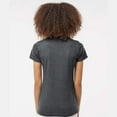 thumbnail image 4 of Tultex Short Sleeve Women's Fine Jersey T-Shirt, Classic Fit Crewneck Tee, Heather Charcoal, S, 4 of 5