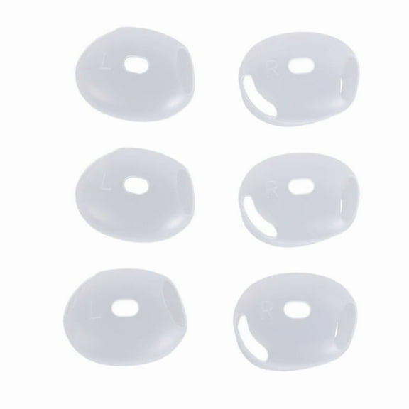 3Pairs Earphone Earplugs Silicone Covers Quite Thin for Airpods 4 Earbuds Comfortable Fit for Men and Women