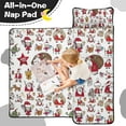 thumbnail image 4 of White Christmas Santa and Character Pattern Toddler Nap Mats for Kids Preschool,59"x22" Sleeping Mat Bag or Kids,Toddler Sleeping Bag,Toddler Nap Mat or Daycare, 4 of 6