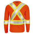 thumbnail image 4 of JORESTECH 5-Pack Hi-Vis Long Sleeve Safety Shirt, Two-Toned, CSA/ANSI Class 1 (Orange, XL), 4 of 9