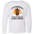 thumbnail image 3 of Inktastic Big Bro Announcement Thanksgiving Brother Long Sleeve Youth T-Shirt, 3 of 5
