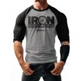 thumbnail image 2 of GYMISH RAGLAN IRON DISCIPLINE Workout Gym T-Shirt – Funny Gym Shirt for Men, Motivational Fitness & Bodybuilding Tee, 2 of 6