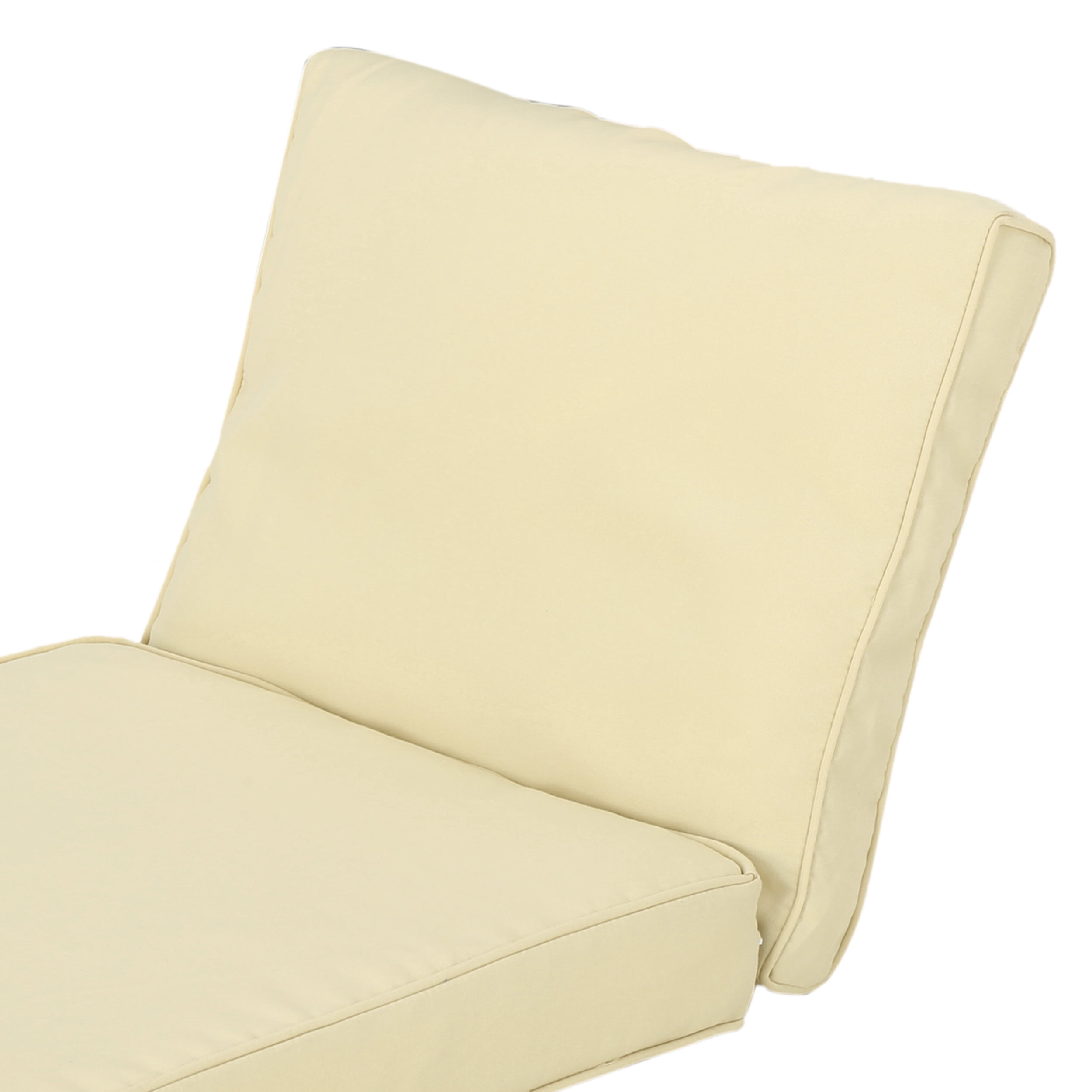 Noble House Hopewell Outdoor Fabric Club Chair Cushions in Cream