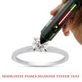 thumbnail image 6 of 1/3 ct. t.w Round Cut Lab Created Moissanite Diamond Solitaire Engagement Ring For Women In 14K White Gold Over Sterling Silver (G-H Color, VVS1 Clarity, 0.35 Cttw)-8.5, 6 of 7