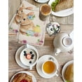 thumbnail image 4 of Spring Easter Kitchen Dish Towels for Drying Dishes Set of 3, Watercolor Flowers Cute Rabbits Eggs Leaf Beige Waffle Weave Microfiber Hand Tea Bathroom Towels Quick Dry & Absorbent Towel 15.7x23.6, 4 of 7