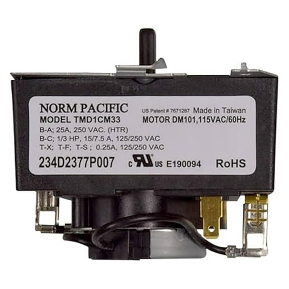 234D2377P007 TMD1CM33 for Specific Models Dryer Timer 4467041