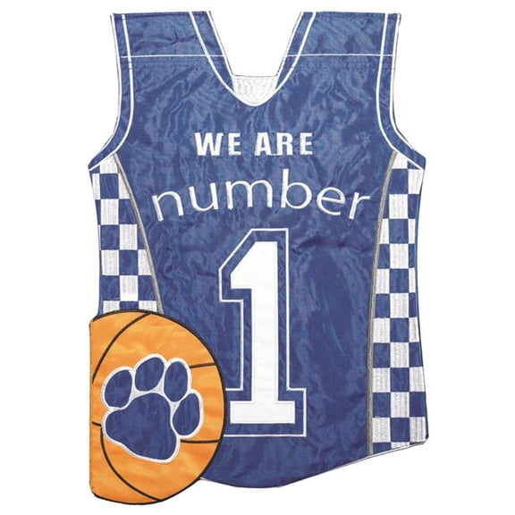 Magnolia Gardens M001394 29 x 42 in. Double Applique Kentucky Jersey No.1 Polyester Garden Flag - Large