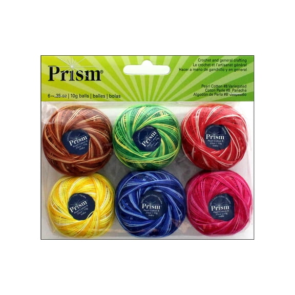 DMC Prism Pearl Cotton Size 8 6/Pkg-Variegated