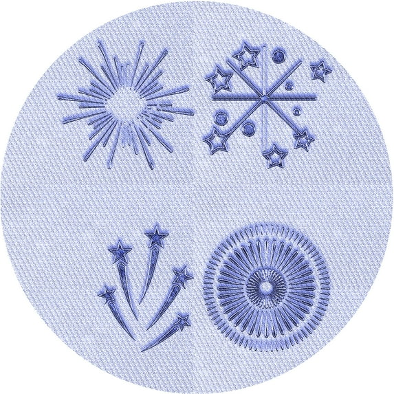 Ahgly Company Machine Washable Indoor Round Transitional Lavender Blue Area Rugs, 8' Round